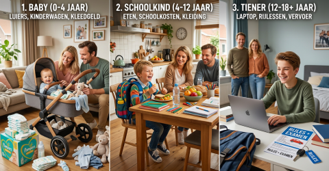 Met kleine bedragen kun je over een lange periode een mooi bedrag voor je kind opbouwen.